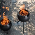 HOFATS MOON BOWL 45 BLACK metal fire pit