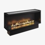 NEVERDARK FIRETEC 800 LEFT THERMOBOX built-in automatic bio fireplace