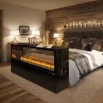THE FLAME SIDEBOARD vandens garų židinys su tikroviška ugnies imitacija