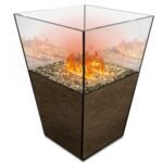 THE FLAME VASE SMALL vandens garų židinys su tikroviška ugnies imitacija