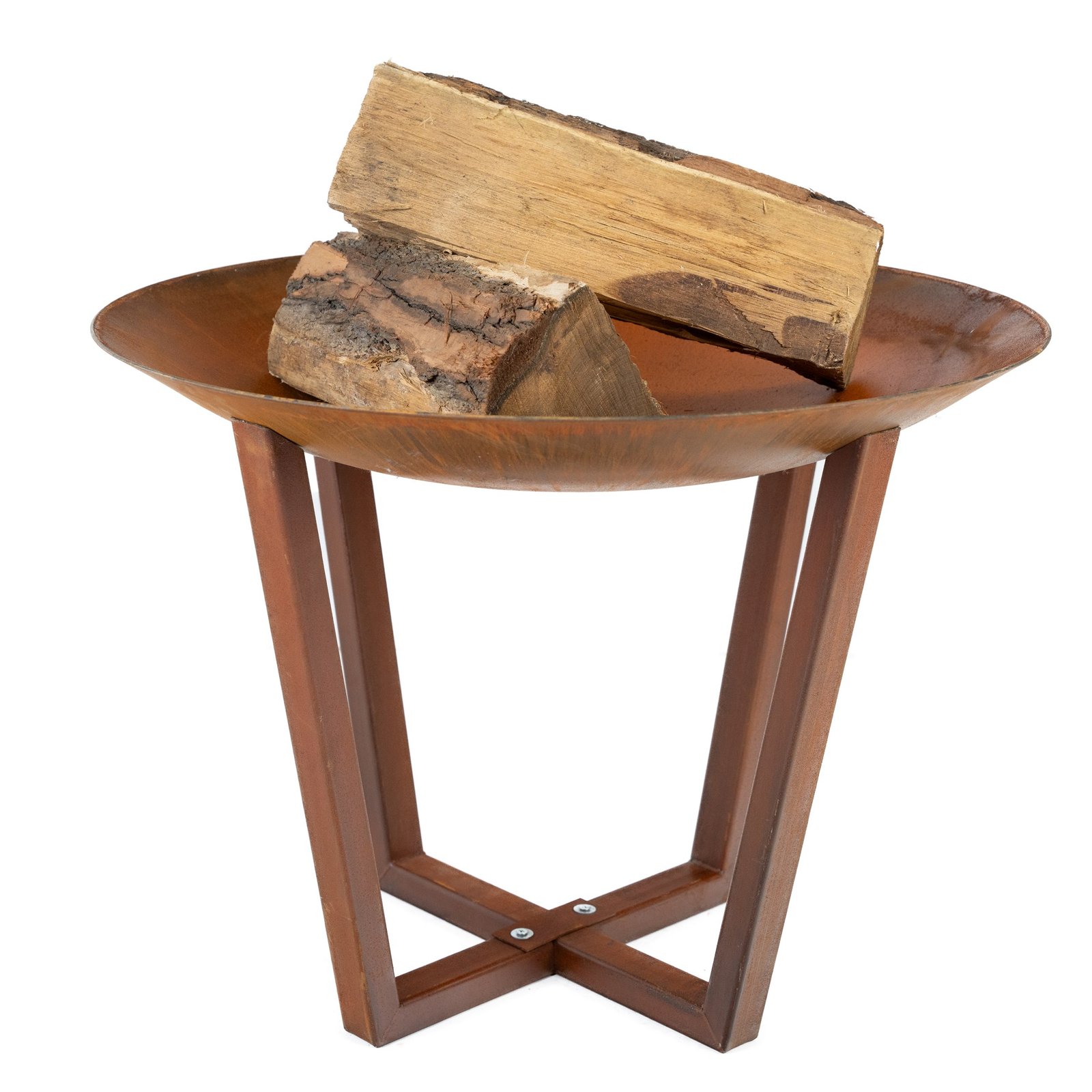CORTEN FRAME Folding legs 70 metalinė laužavietė CORTEN FRAME Folding legs 80 metal fire pit - Image 1