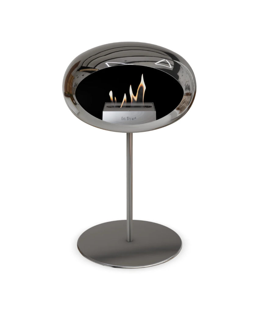 LE FEU CHROMED SILVER GROUND STEEL LOW pastatomas biožidinys