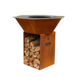 Metal outdoor grill 114 CORTEN
