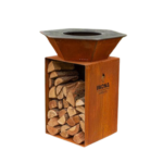 Metal outdoor grill 80 CORTEN