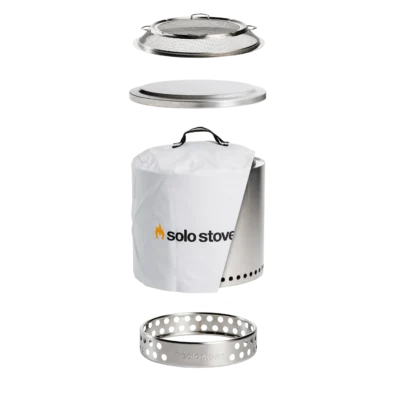 SOLO STOVE Ranger 2.0 – metalinė bedūmė laužavietė rinkinys kiemui