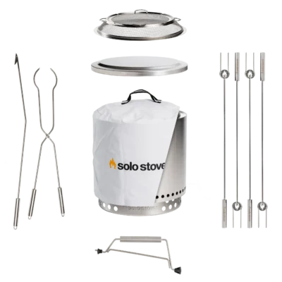 SOLO STOVE Ranger 2.0 – metalinė bedūmė laužavietė su visais priedais