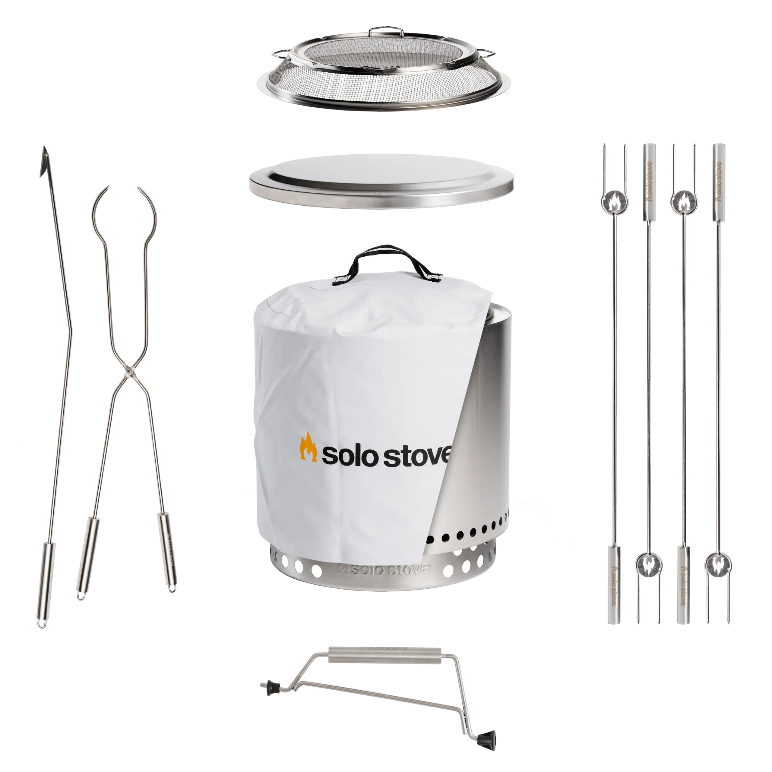 SOLO STOVE Ranger 2.0 metalinė bedūmė laužavietė su visais priedais SOLO STOVE Ranger 2.0 – metalinė bedūmė laužavietė su visais priedais