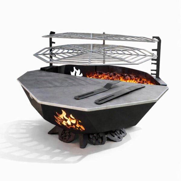 VANGOG INFERNO GRILL metalinė laužavietė su griliumi