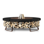 HETTA ROUND 120 CORTEN-MONUMENTAL outdoor wood-burning fire pit