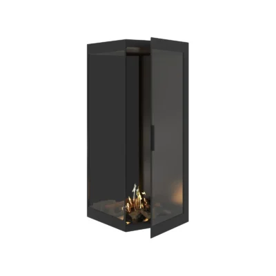WILD FLAME CORNER 60X120 LEFT kampinis biožidinys įmontuojamas