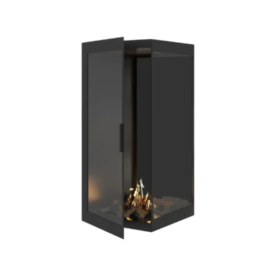 WILD FLAME CORNER 70X160 RIGHT kampinis biožidinys įmontuojamas