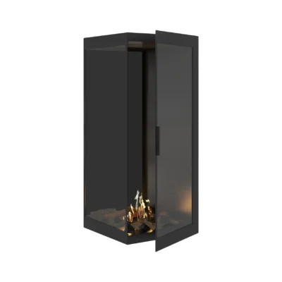 WILD FLAME CORNER 70X140 LEFT kampinis biožidinys įmontuojamas