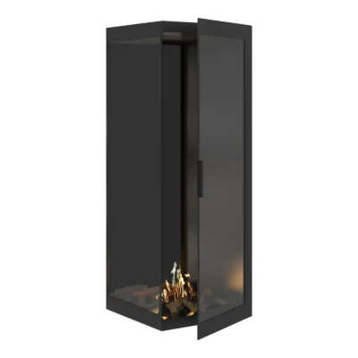WILD FLAME CORNER 70X180 LEFT kampinis biožidinys įmontuojamas