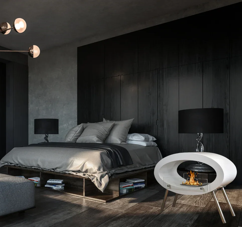 WILD FLAME MOSIAN WHITE pastatomas biožidinys WILD FLAME MOSIAN WHITE freestanding bioethanol fireplace - Image 1